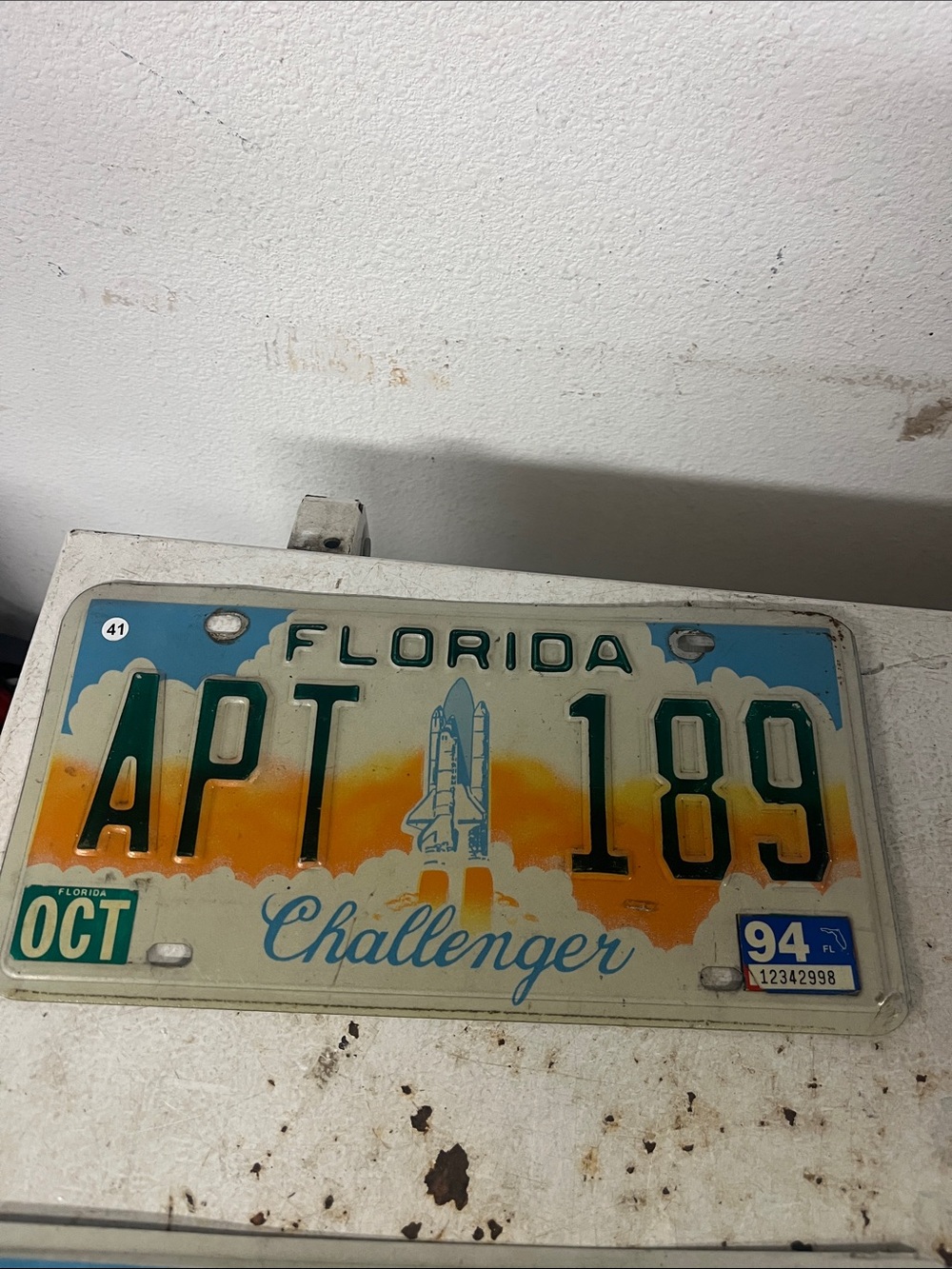 Item 41.     Florida Challenger License Plate - Orange, Yellow, Blue